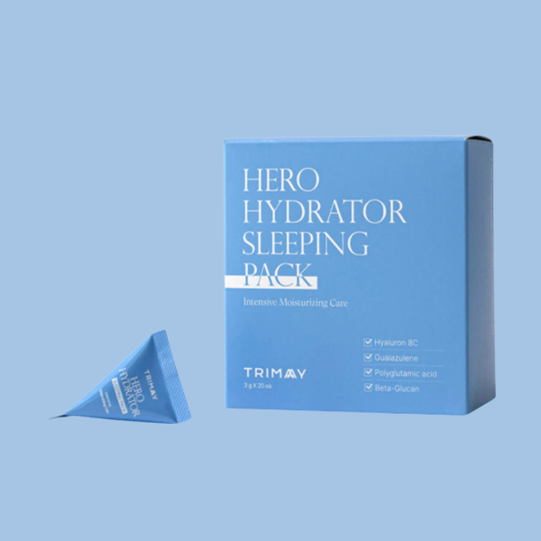 TRIMAY Hero Hydrator Sleeping Pack SET 20 vnt.*3 ml naktinė veido KAUKĖ