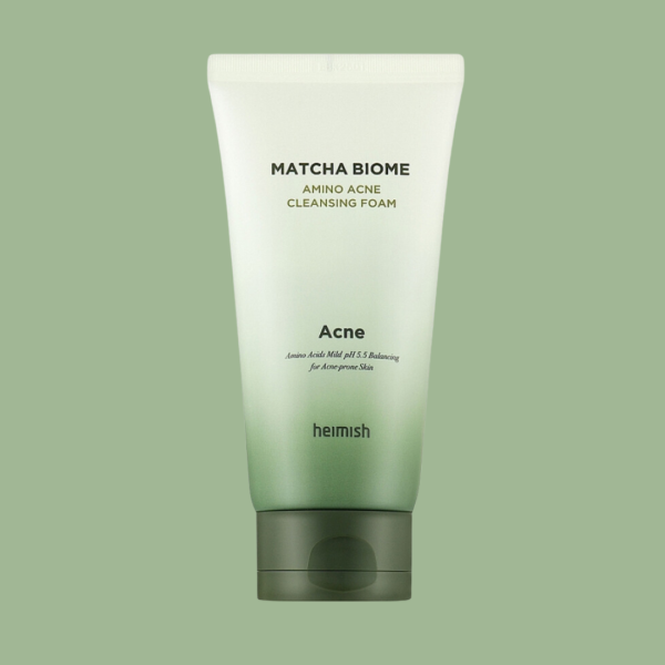 HEIMISH Matcha Biome Amino Acne Cleansing Foam 150 ml veido PRAUSIKLIS