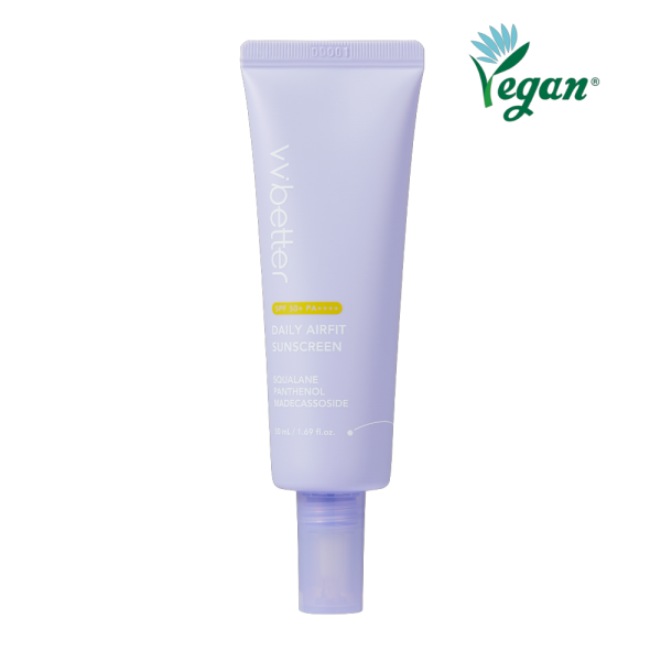 Vvbetter Daily Airfit Sunscreen Spf 50+ Lengvas apsauginis kremas nuo saulės 50 ml.